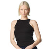 American Apparel Women's Black Baby Rib Tank