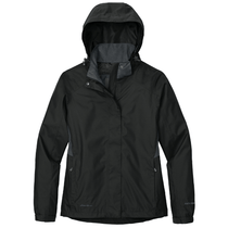 Eddie Bauer Women's Black/Steel Grey Rain Jacket