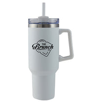 Best Promotions USA White Frosty 40 Oz Tumbler