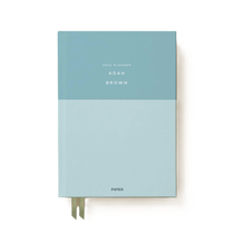 Papier Blue/Light Blue Colorblock Calendar Year Planner