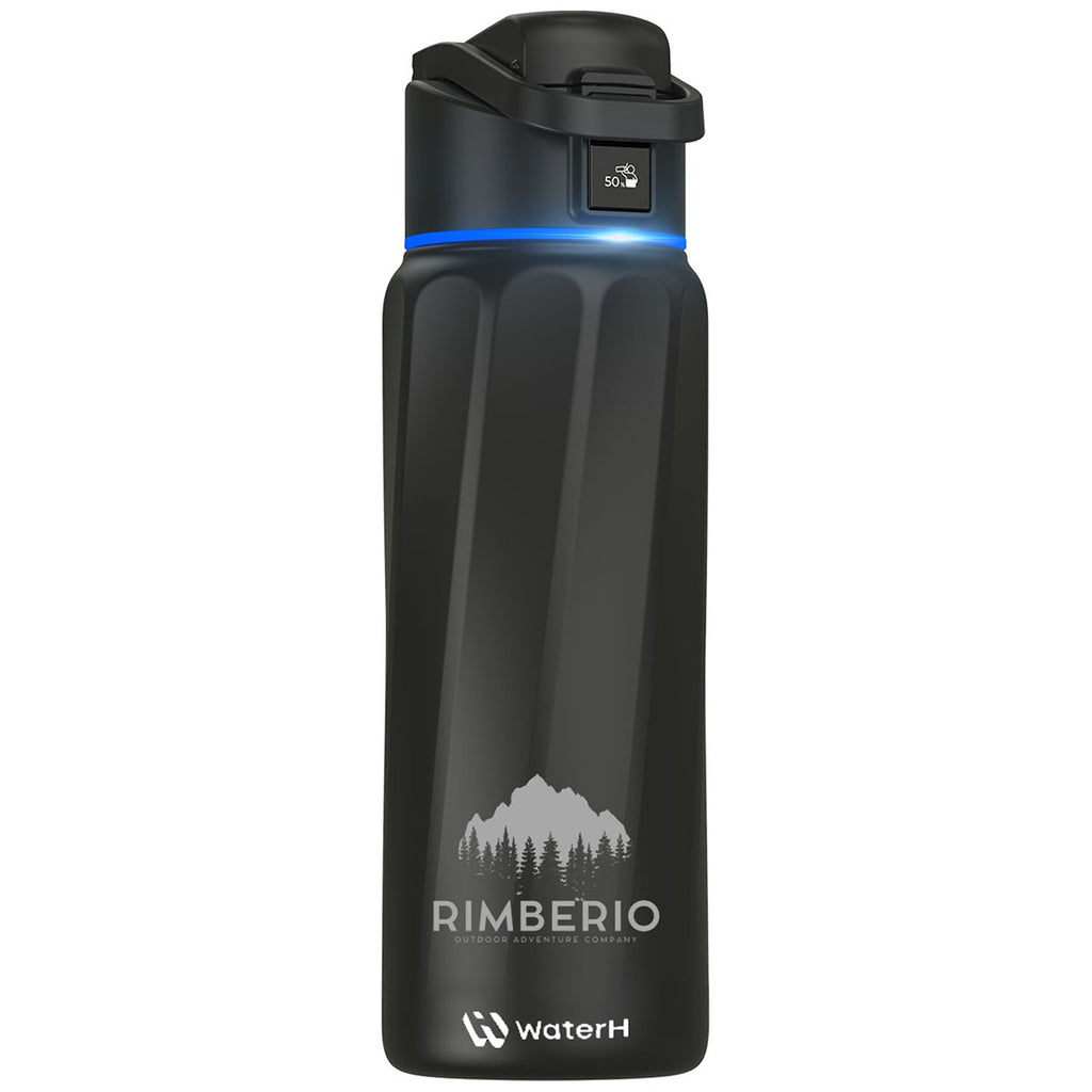 WaterH Black 32 oz Smart Water Bottle