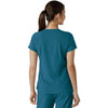 Carhartt Women's Caribbean Blue One-Pocket Tuck-In Scrub Top