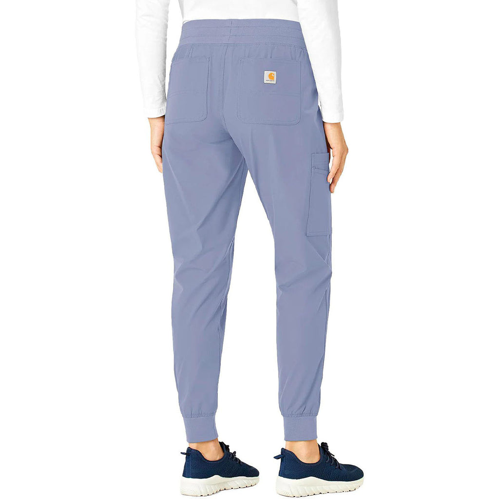 Carhartt Women's Ceil Blue Seven-Pocket Modern Fit Jogger Pant