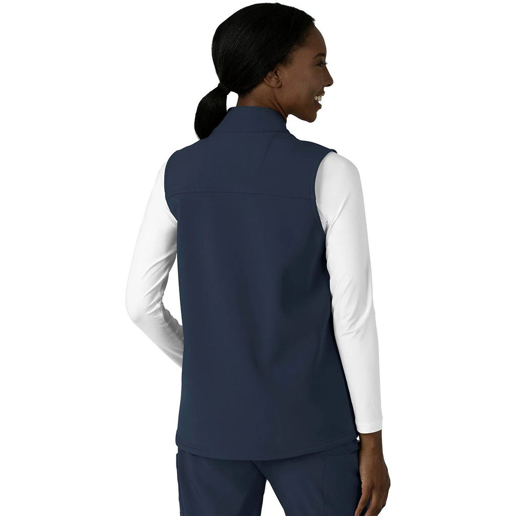 Carhartt Women's Navy Four-Pocket Bonded Fleece Vest