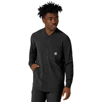 Carhartt Men's Black Five-Pocket Modern Fit Shirt Jacket