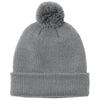 Port Authority Gusty Grey Cozy Pom Beanie