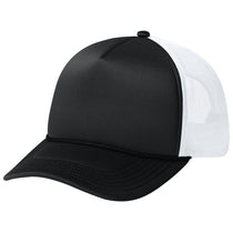 Port Authority Deep Black/Deep Black/White Foam Truck'N Cap