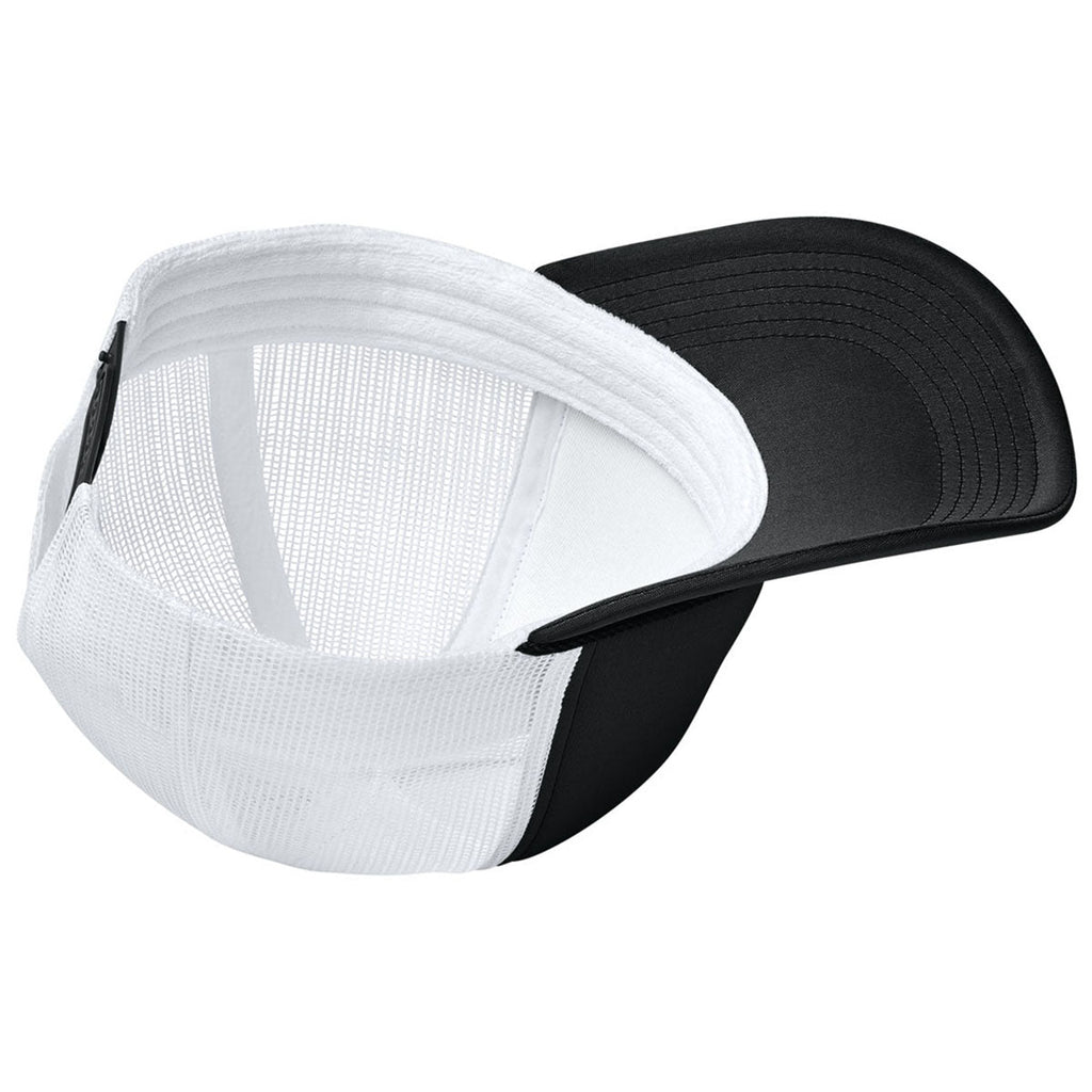 Port Authority Deep Black/Deep Black/White Foam Truck'N Cap