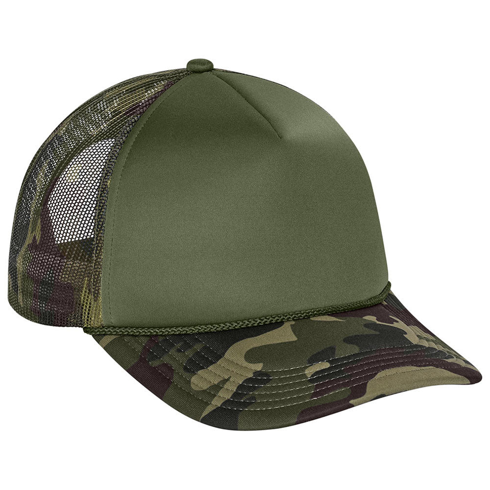 Port Authority Olive Drab Green/Camo/Camo Foam Truck'N Cap