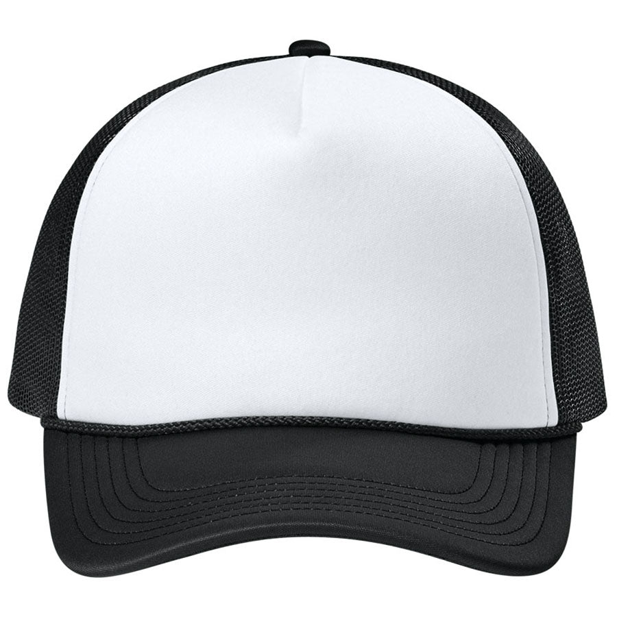 Port Authority White/Deep Black/Deep Black Foam Truck'N Cap