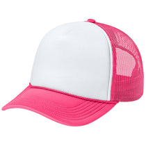 Port Authority White/Neon Pink/Neon Pink Foam Truck'N Cap