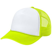 Port Authority White/Neon Yellow/Neon Yellow Foam Truck'N Cap