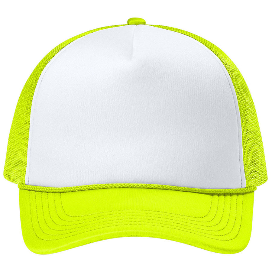 Port Authority White/Neon Yellow/Neon Yellow Foam Truck'N Cap
