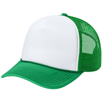 Port Authority White/True Kelly Green/True Kelly Green Foam Truck'N Cap