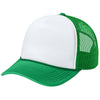 Port Authority White/True Kelly Green/True Kelly Green Foam Truck'N Cap
