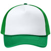 Port Authority White/True Kelly Green/True Kelly Green Foam Truck'N Cap