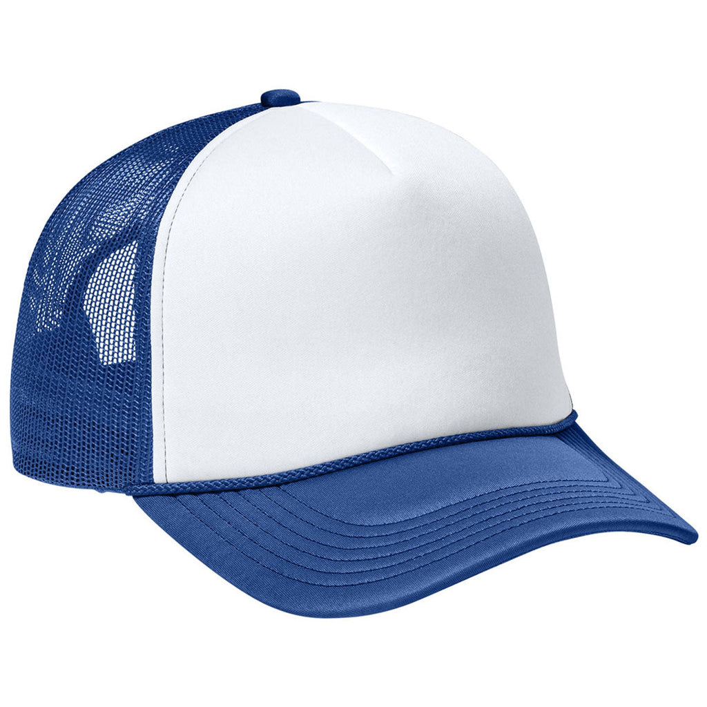 Port Authority White/True Royal/True Royal Foam Truck'N Cap