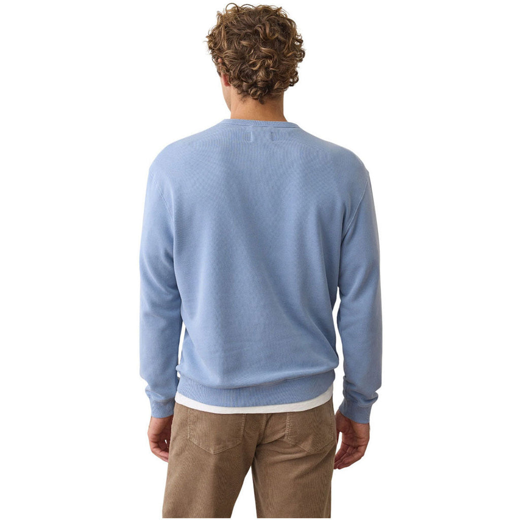 Marine Layer Men's Coastal Blue Cloud 9 Fleece Relaxed Crewneck