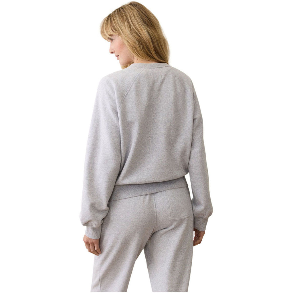 Marine Layer Women's Heather Grey Cloud 9 Fleece Sweatshirt