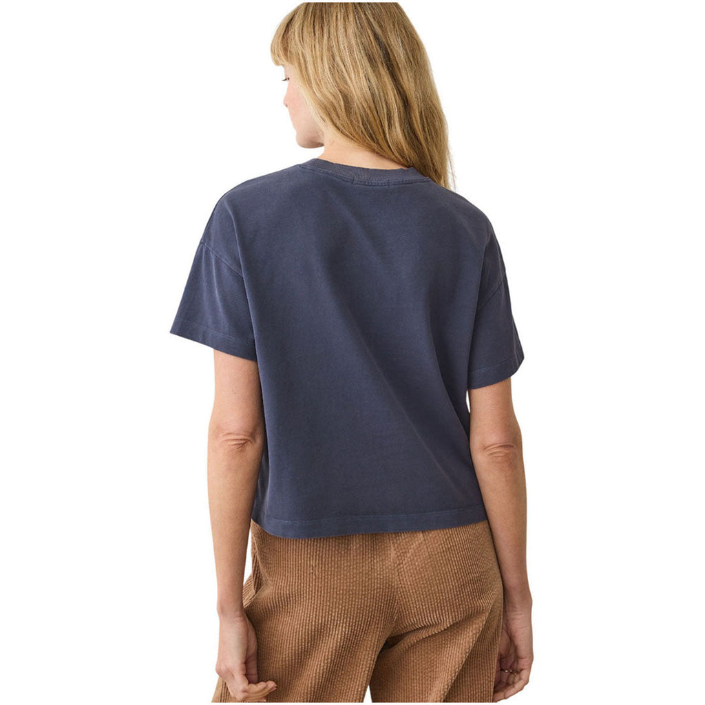 Marine Layer Women's Mood Indigo Luxe Sueded Tee