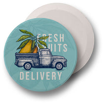 Beacon White Absorbent Car Coaster (single)