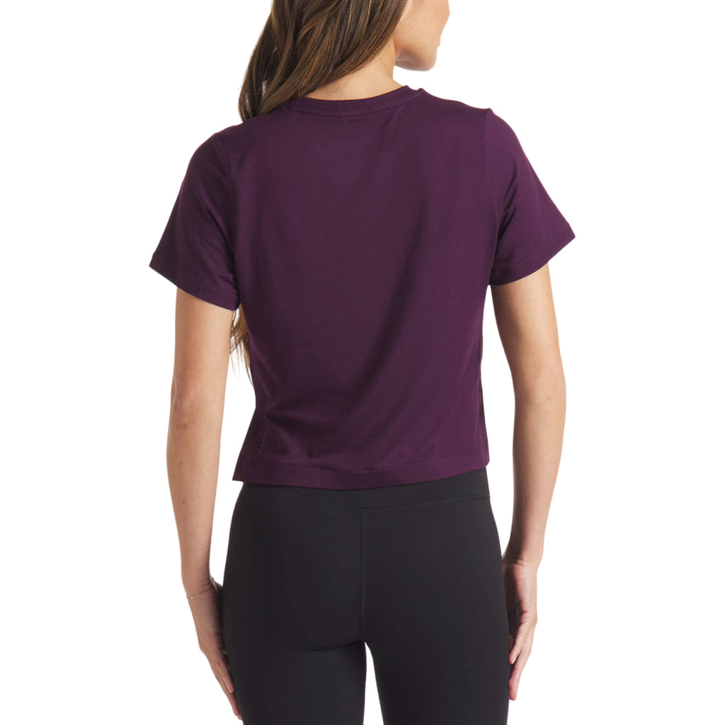 UNRL Women's Dark Plum Boxy Ultra Tee