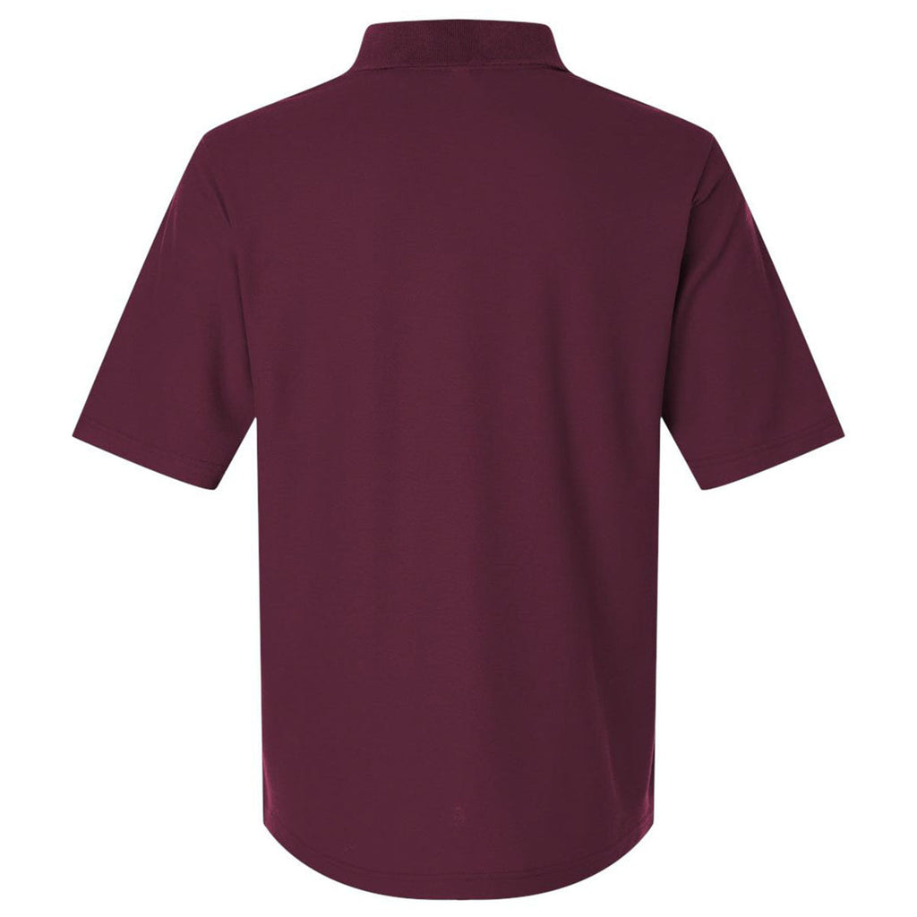 Core 365 Men's Burgundy Resolve CVC Performance Pique Polo