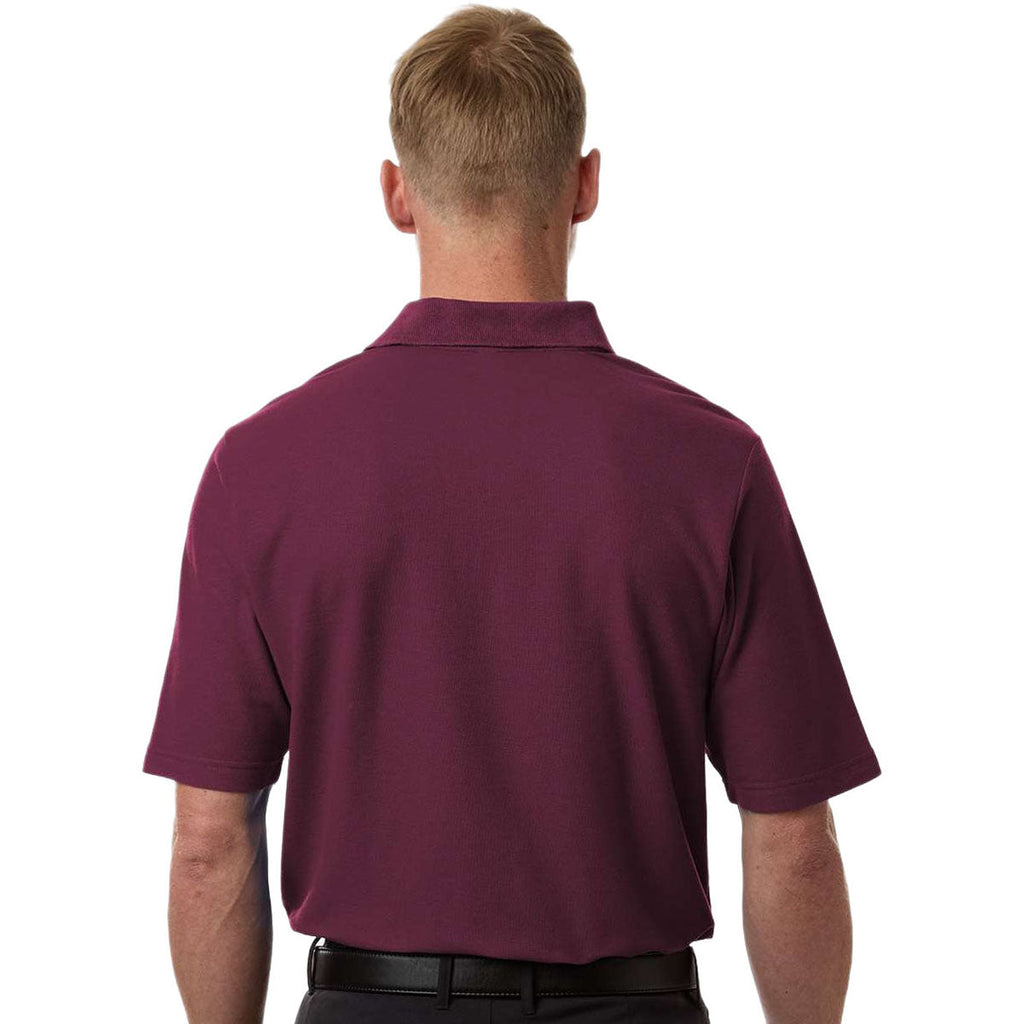 Core 365 Men's Burgundy Resolve CVC Performance Pique Polo