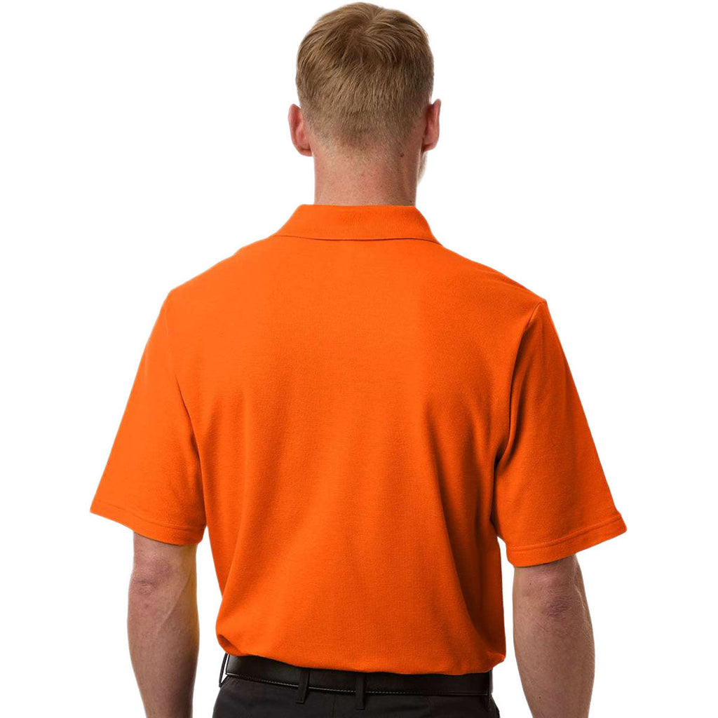 Core 365 Men's Campus Orange Resolve CVC Performance Pique Polo