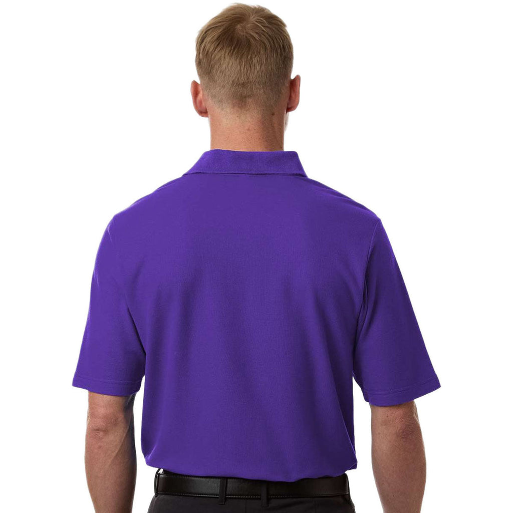 Core 365 Men's Campus Purple Resolve CVC Performance Pique Polo