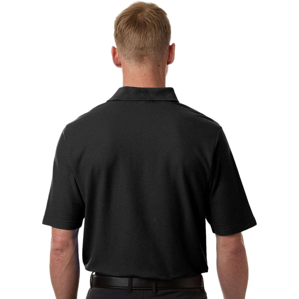 Core 365 Men's Black Tall Resolve CVC Performance Pique Polo