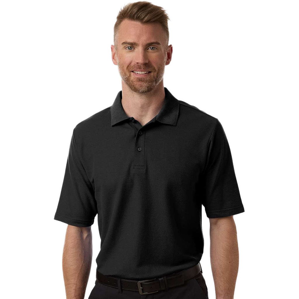 Core 365 Men's Black Tall Resolve CVC Performance Pique Polo