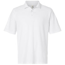 Core 365 Men's White Tall Resolve CVC Performance Pique Polo