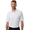Core 365 Men's White Tall Resolve CVC Performance Pique Polo