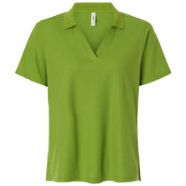 Core 365 Women's Acid Green Resolve CVC Performance Pique Polo