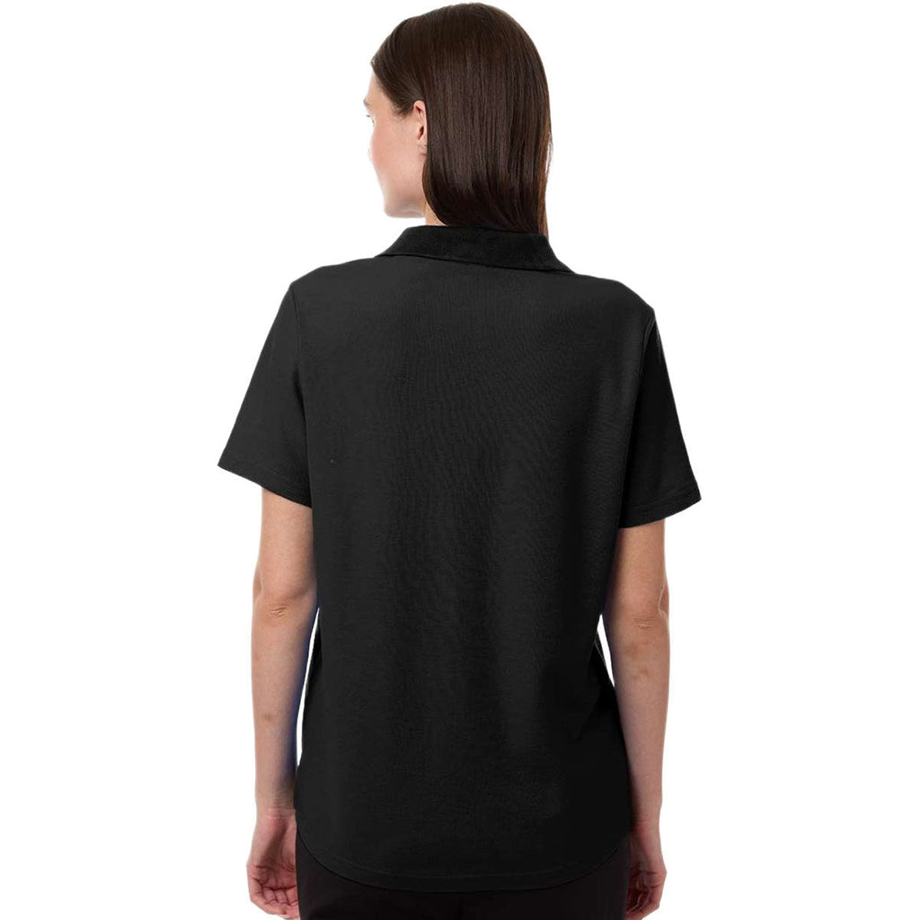 Core 365 Women's Black Resolve CVC Performance Pique Polo