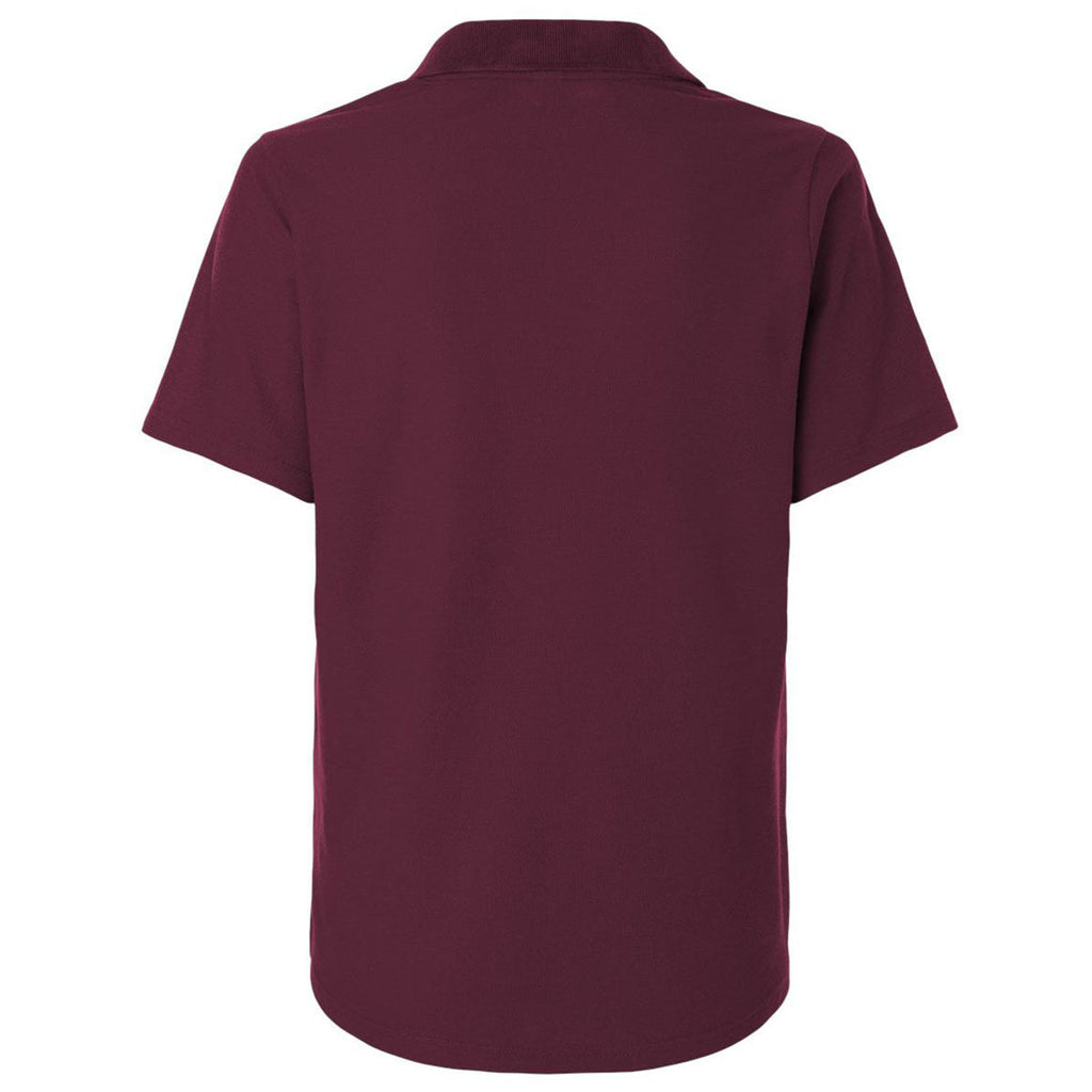 Core 365 Women's Burgundy Resolve CVC Performance Pique Polo