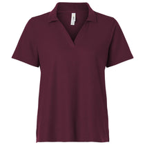 Core 365 Women's Burgundy Resolve CVC Performance Pique Polo