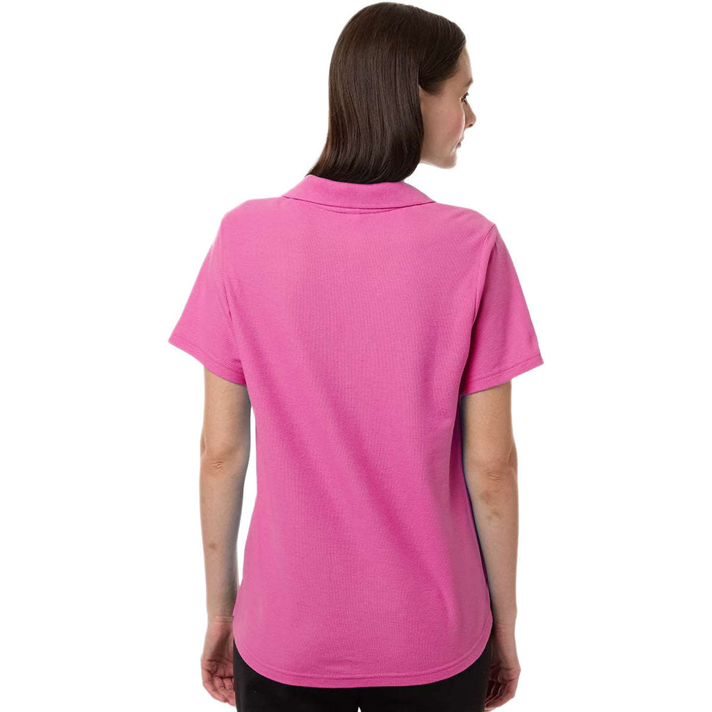 Core 365 Women's Charity Pink Resolve CVC Performance Pique Polo