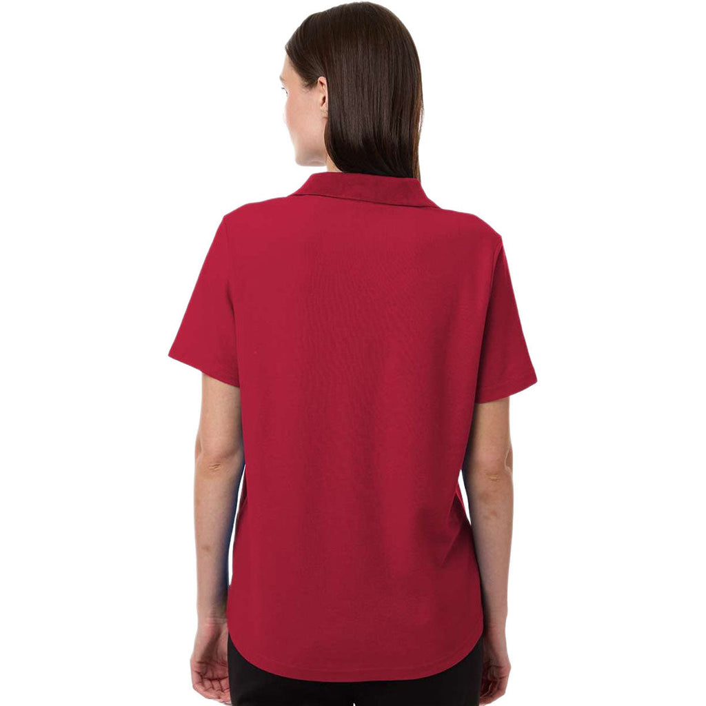 Core 365 Women's Classic Red Resolve CVC Performance Pique Polo