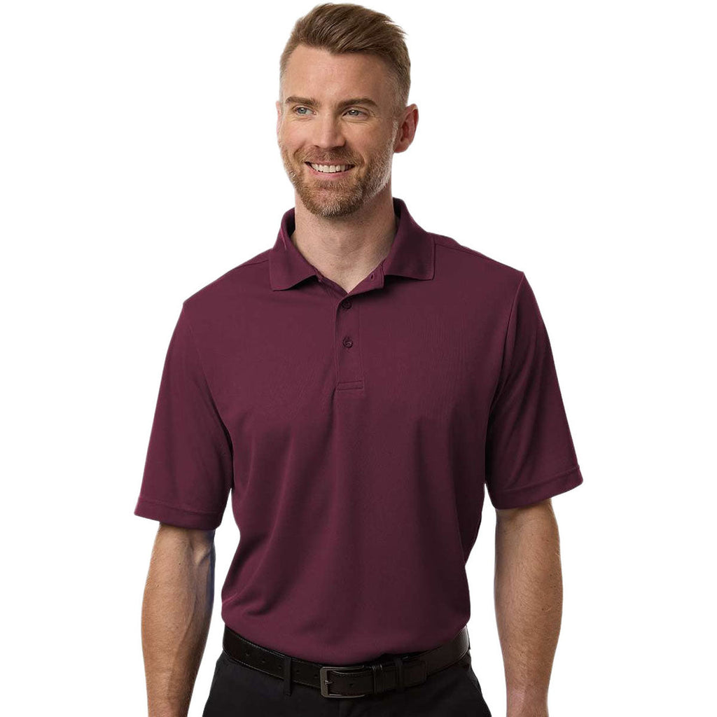 Core 365 Men's Burgundy Nova Performance Pique Polo