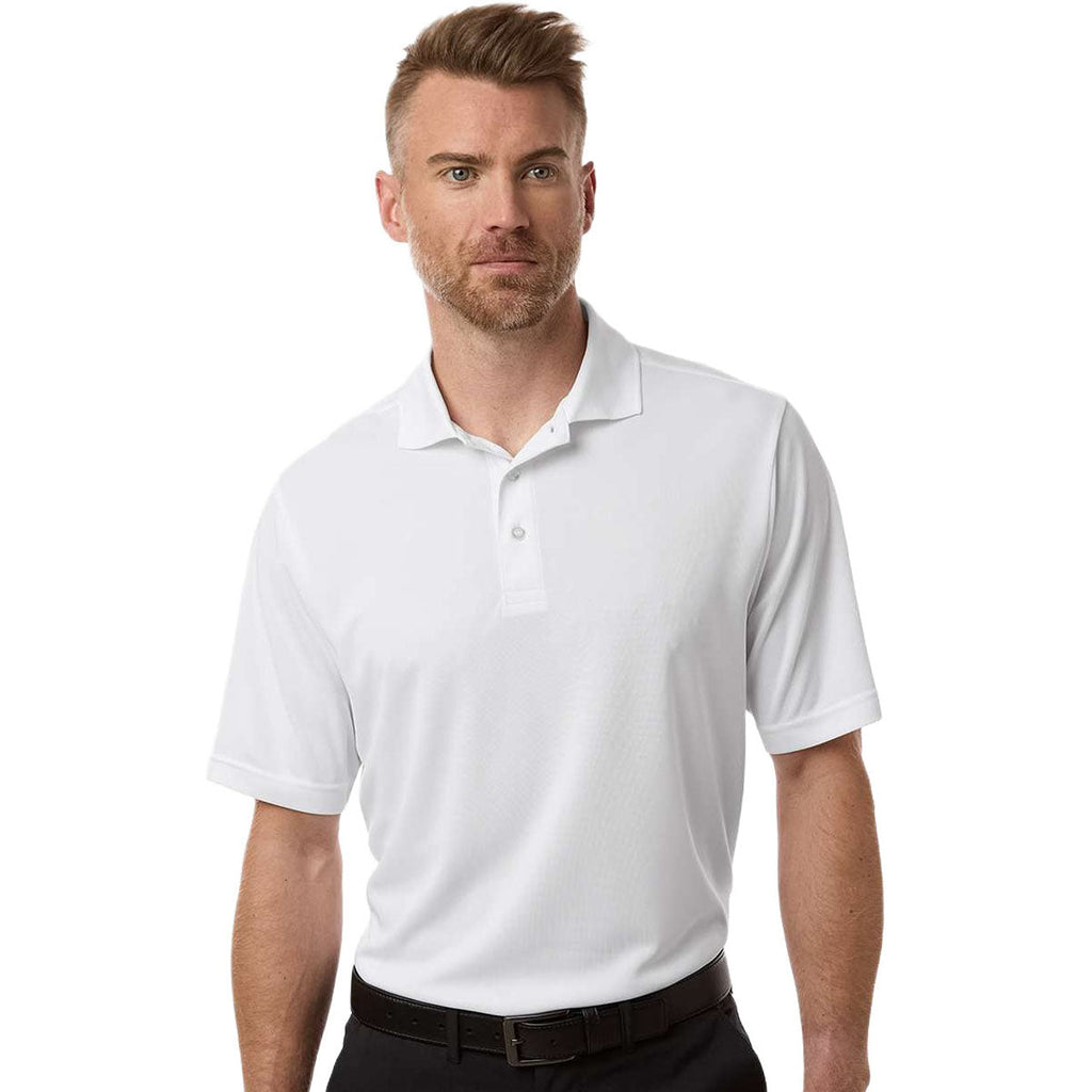 Core 365 Men's White Nova Performance Pique Polo