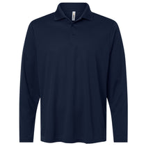 Core 365 Men's Classic Navy Nova Performance Long Sleeve Pique Polo