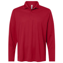 Core 365 Men's Classic Red Nova Performance Long Sleeve Pique Polo