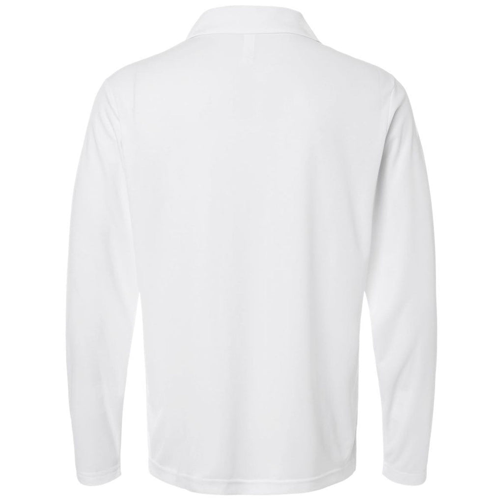 Core 365 Men's White Nova Performance Long Sleeve Pique Polo