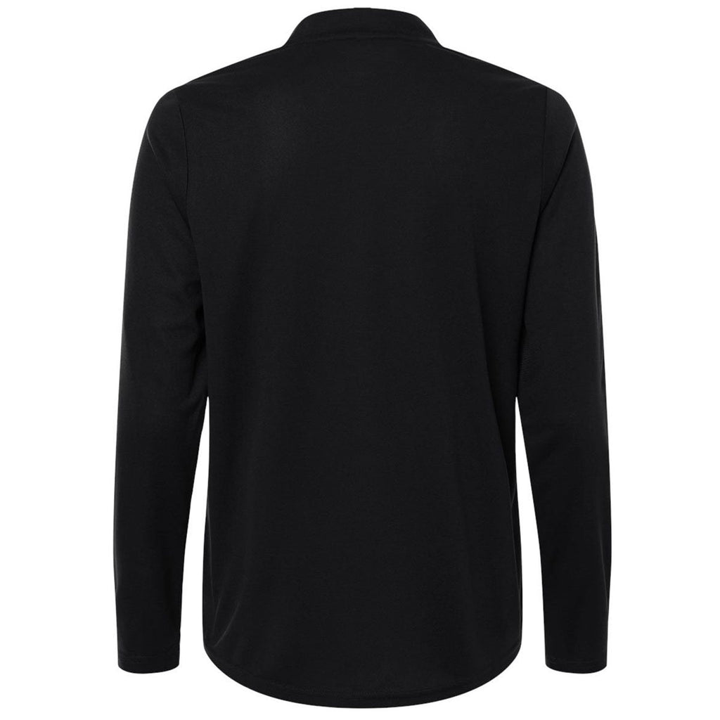 Core 365 Women's Black Nova Performance Long Sleeve Pique Polo