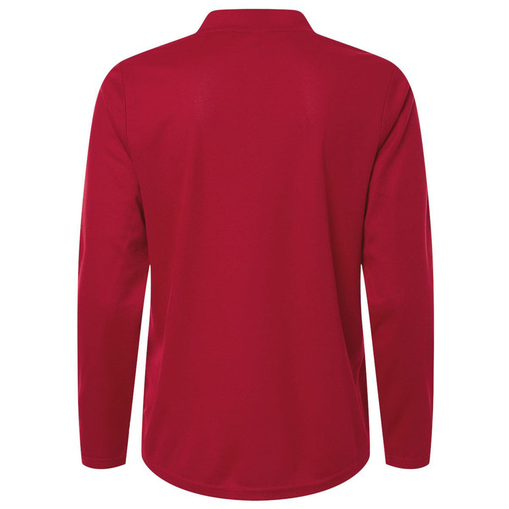Core 365 Women's Classic Red Nova Performance Long Sleeve Pique Polo