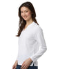 Core 365 Women's White Nova Performance Long Sleeve Pique Polo