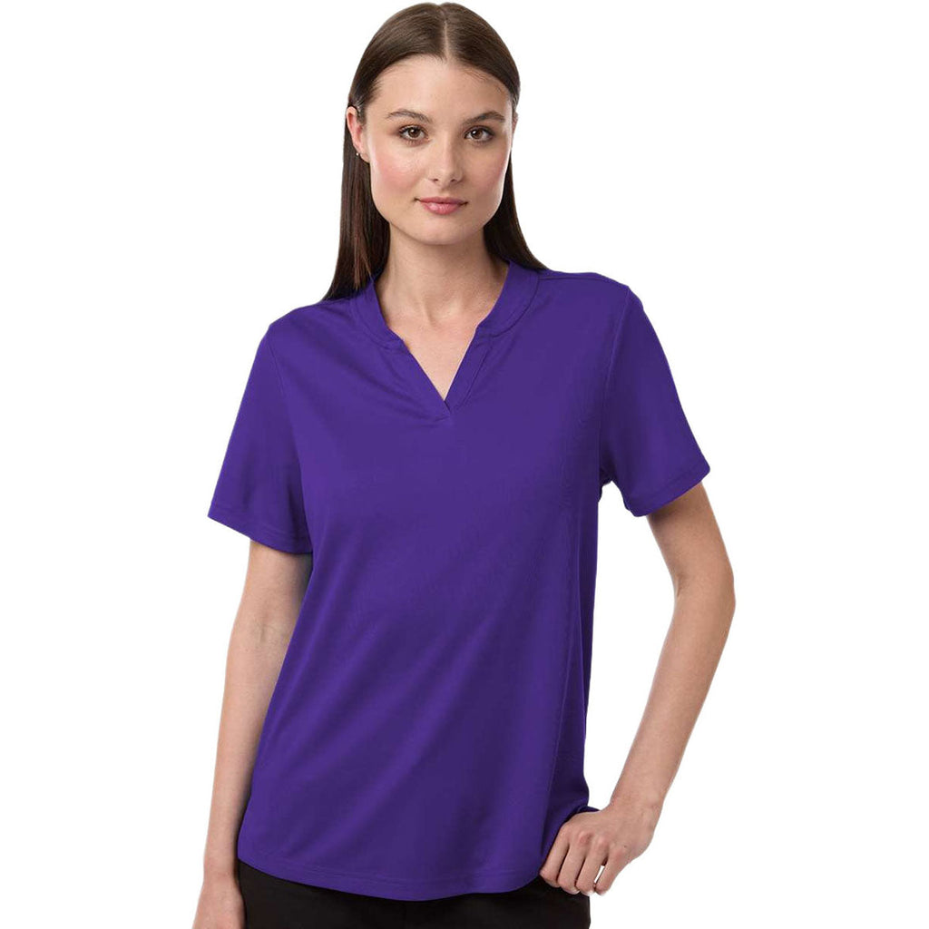 Core 365 Women's Campus Purple Nova Performance Pique Polo