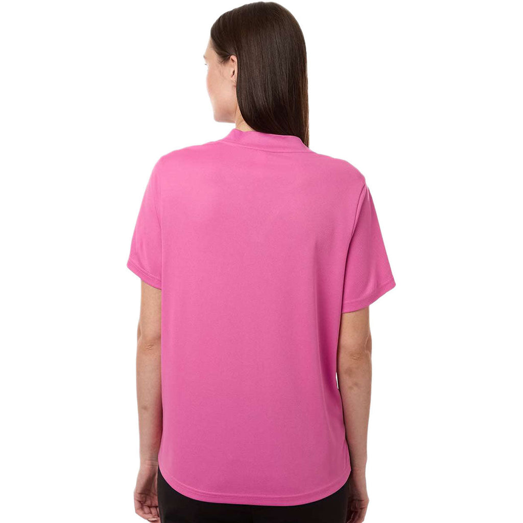 Core 365 Women's Charity Pink Nova Performance Pique Polo